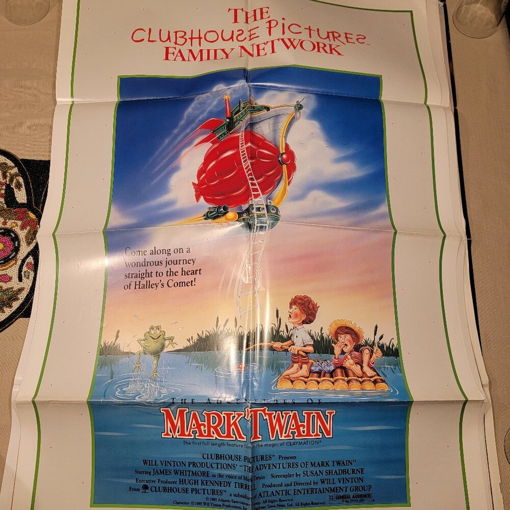 Mark Twain cartoon original movie poster